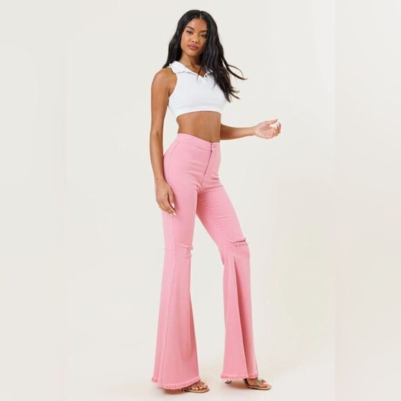 Vibrant M.i.U Bella Flare Jeans - Picture 2 of 15